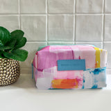Box Makeup Bag in bathroom in Good Times design