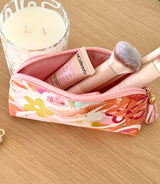 Makeup Pouch in Ivy design open