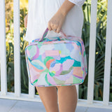 Hanging Toiletry Bag in design Romy by artist Jade Fisher