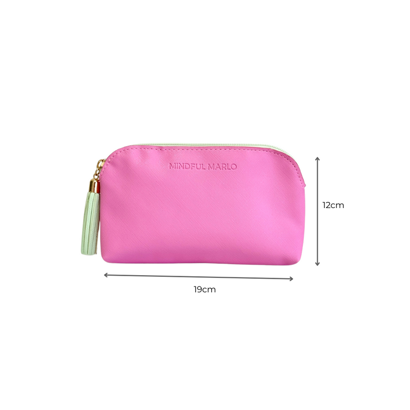 Pouch Makeup Bag - Berry/Mint