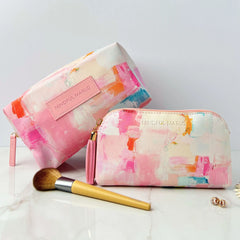 Makeup Cosmetic Bag and Makeup Pouch in Dream Big design