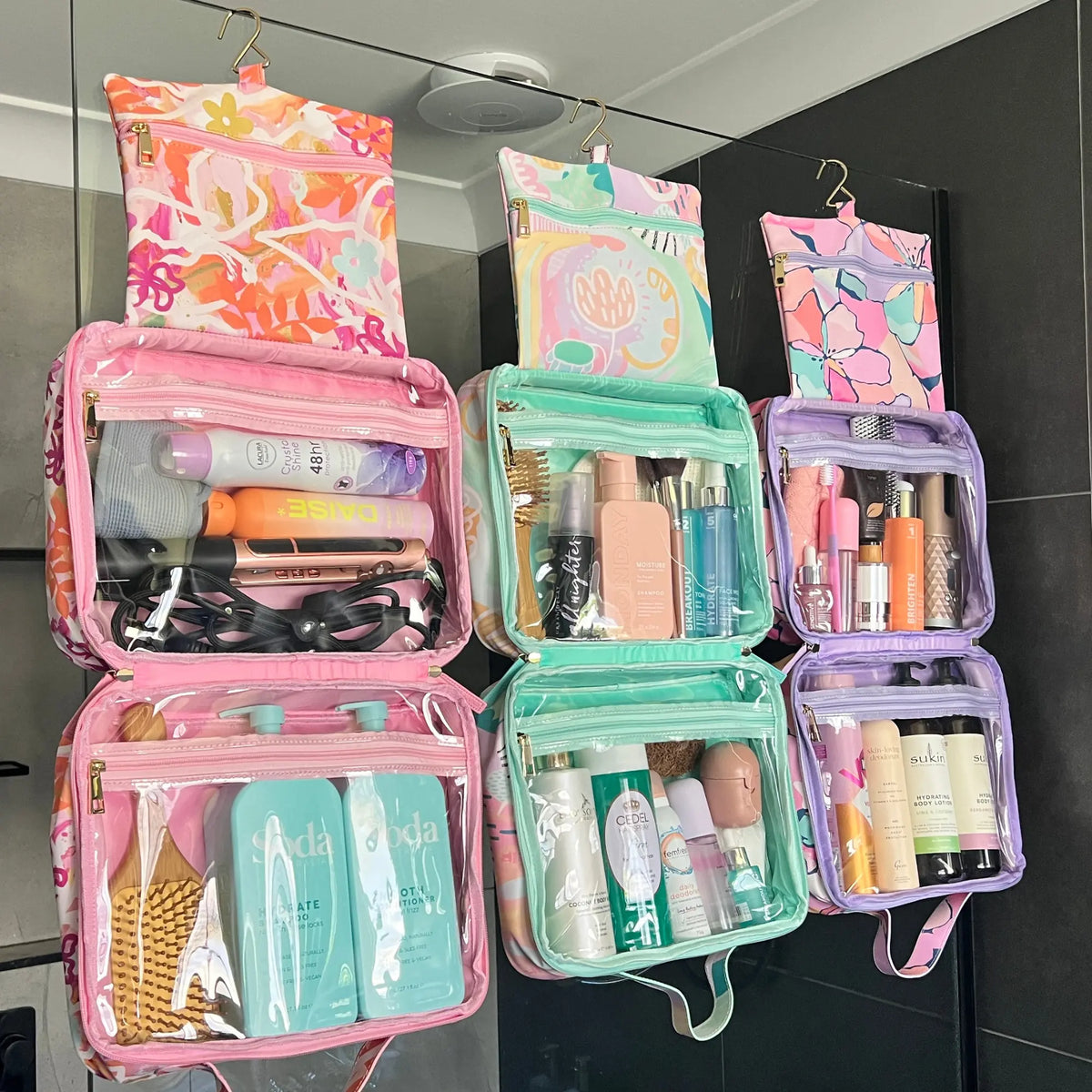 hanging travel toiletry bag australia Essential Cosmetic Multiple internal pockets ensure the convenient organization of your makeup and toiletries Typo Hanging Toiletry Bag -