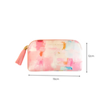 Makeup Pouch in Dream Big design with measurements