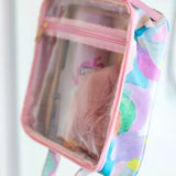 Hanging Toiletry Bag in design Romy by artist Jade Fisher